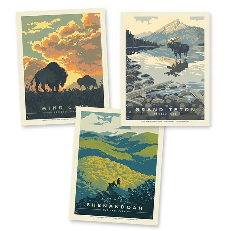 ADG National Park Postcard Set - Kenneth Crane - Image 3