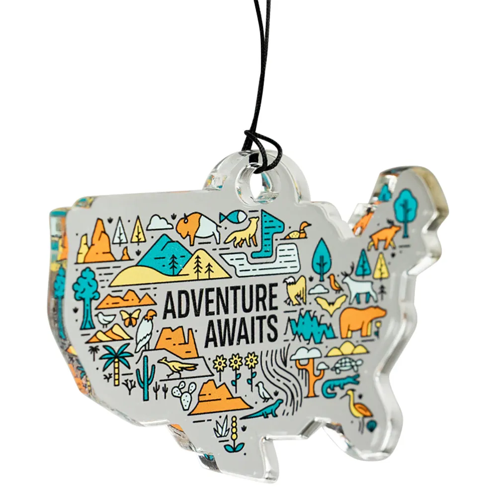 Adventure Awaits Acrylic Ornament - Image 2