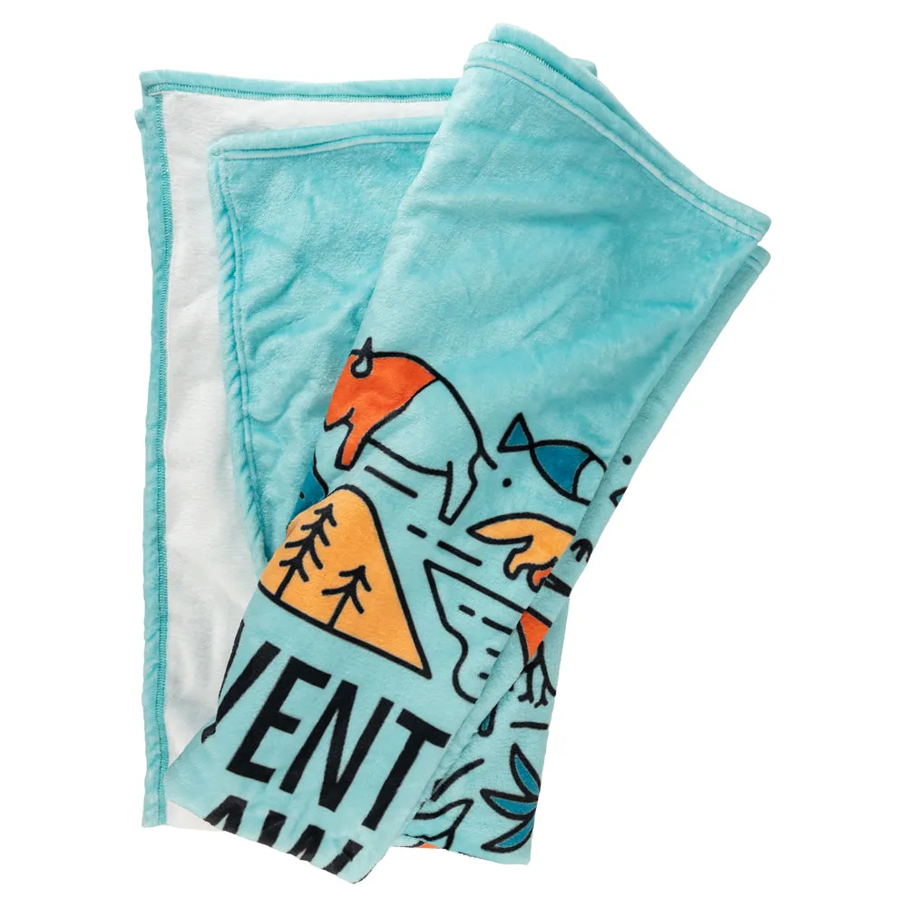 Adventure Awaits National Park Fleece Blanket - Image 7