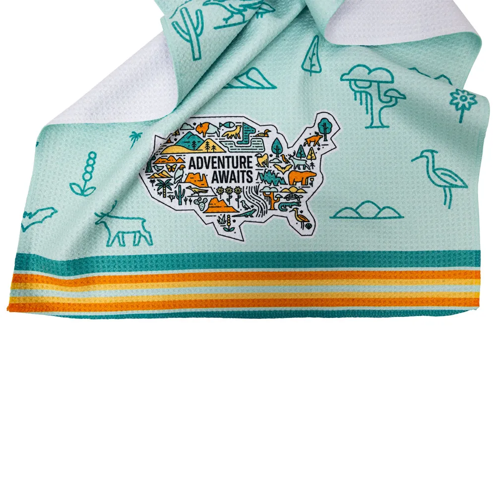Adventure Awaits National Park Kitchen Towel - Image 5