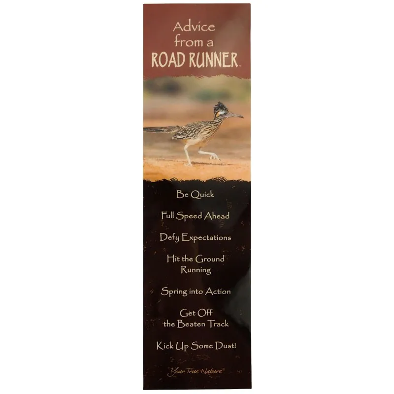 Advice from a Roadrunner Bookmark