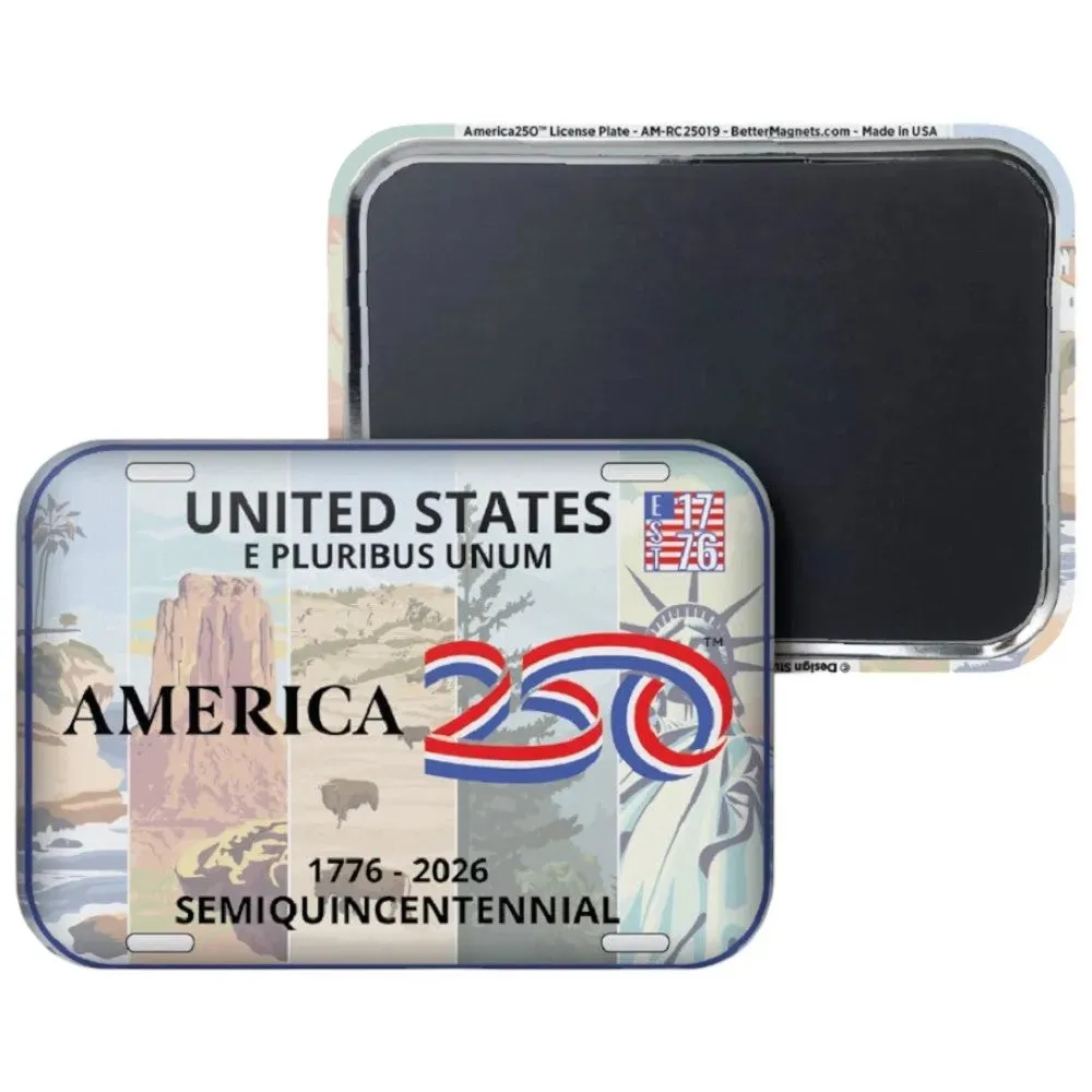 America 250 Magnet - License Plate - Image 2
