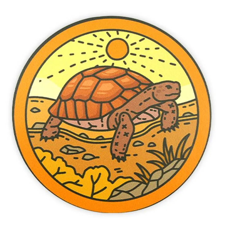 Animals of the Southwest Desert Tortoise Sticker