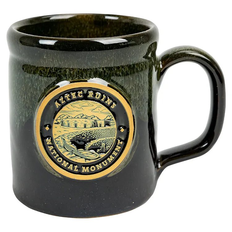 Aztec Ruins National Monument Round Logo Camper Mug