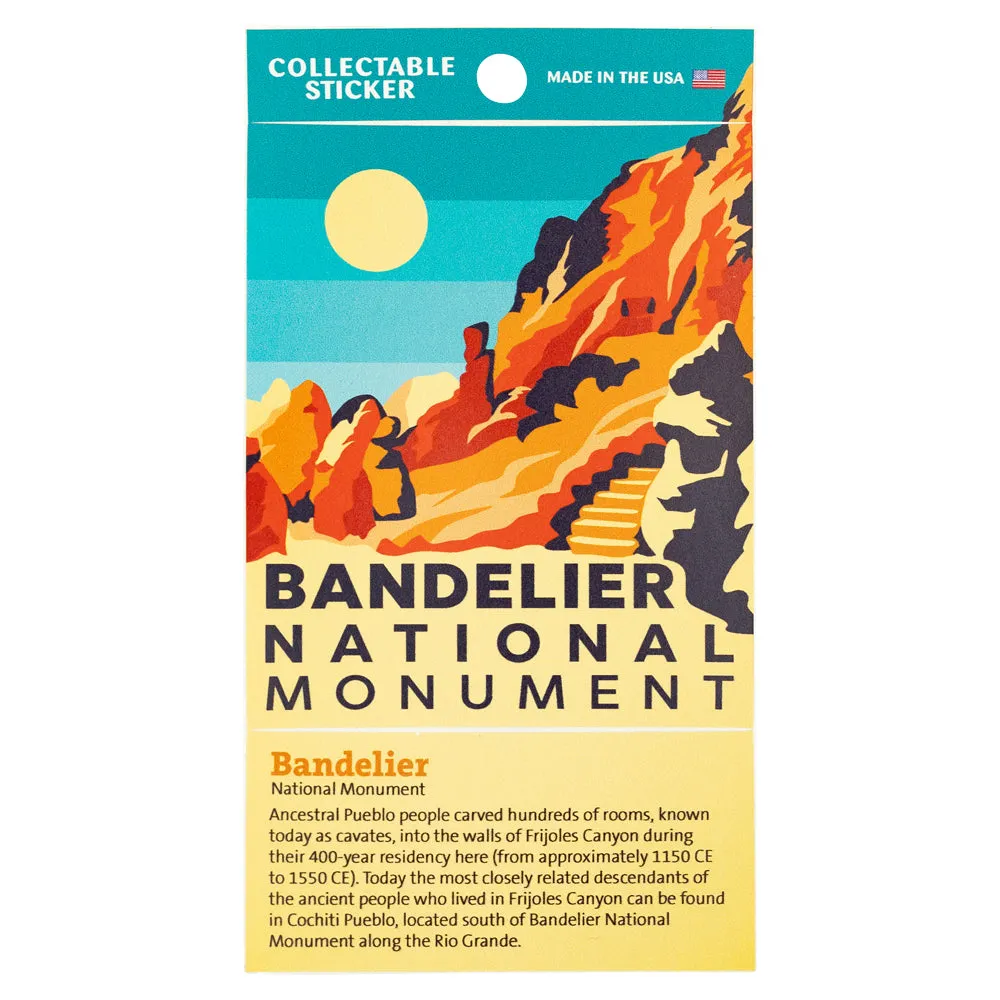 Bandelier National Monument Sticker - Color Block