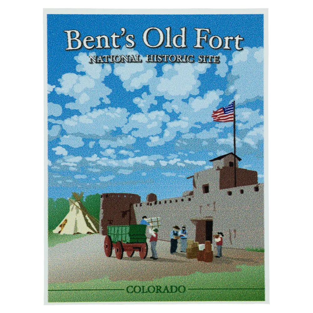 Bent’s Old Fort National Historic Site Sticker - Illustration