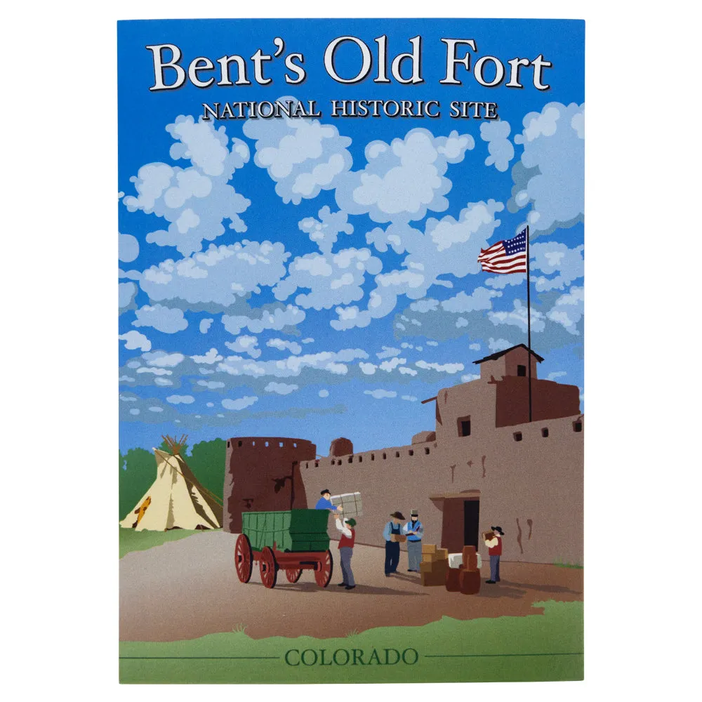 Bent's Old Fort National Historic Site Postcard - Illustration
