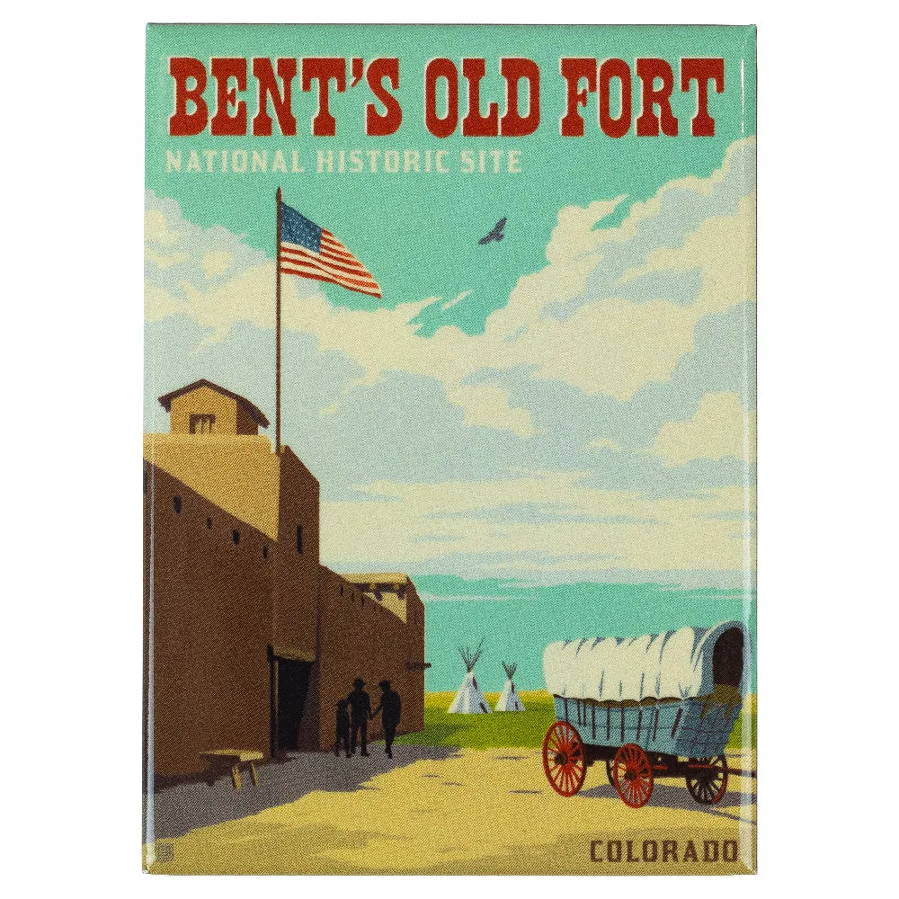 Bent's Old Fort National Historic Site Magnet - ADG Graphic