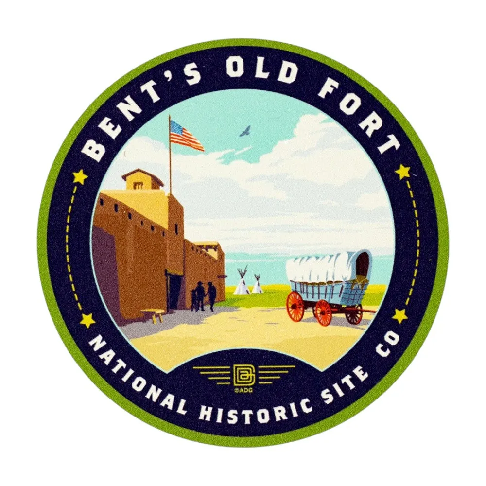 Bent's Old Fort National Historic Site Sticker - ADG Round Graphic