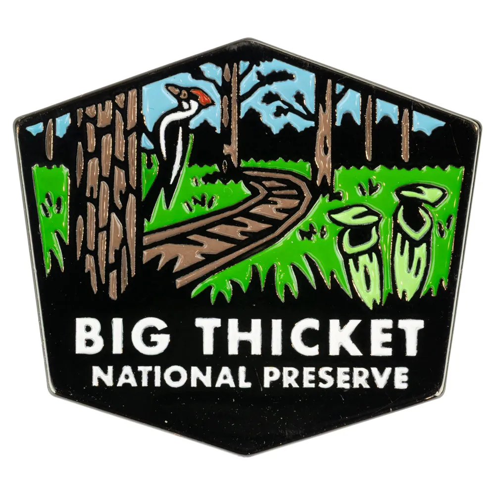 Big Thicket National Preserve Pin - Color Badge