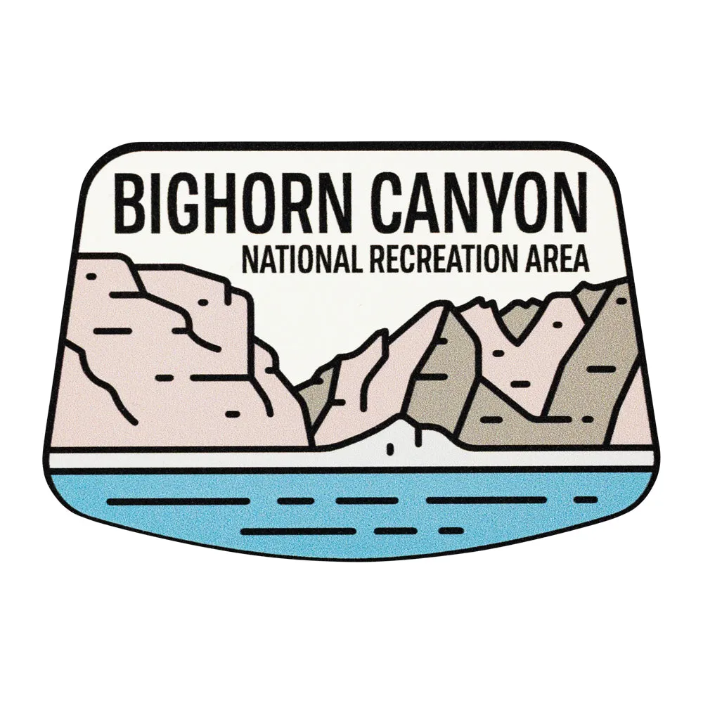 Bighorn Canyon National Recreation Area Sticker - Fell Logo