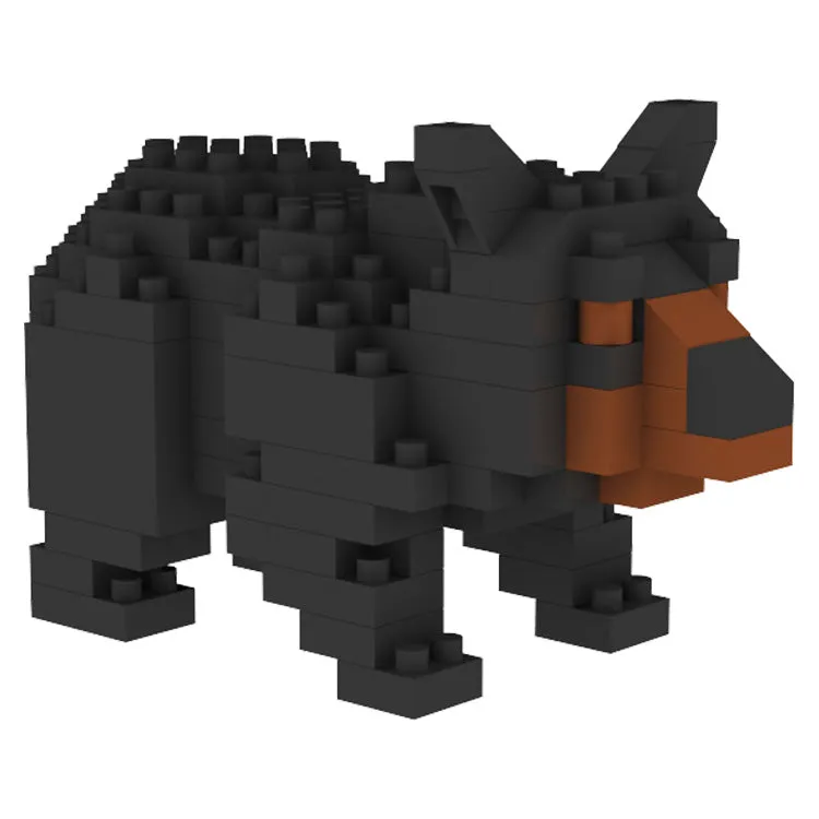 Black Bear Mini Block Magnet - Image 3