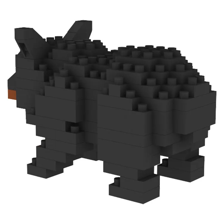 Black Bear Mini Block Magnet - Image 4