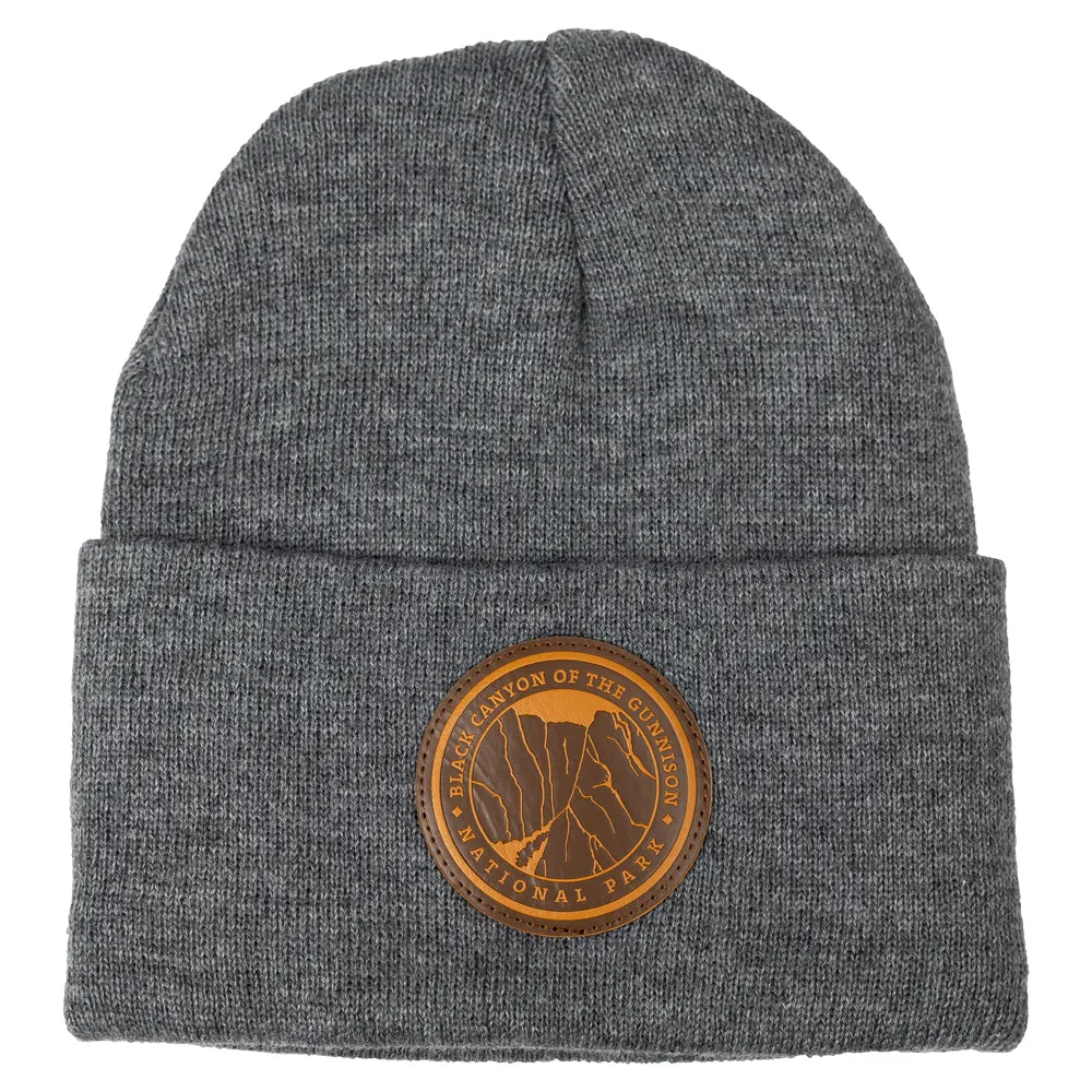 Black Canyon of the Gunnison National Park Beanie - Leather Patch