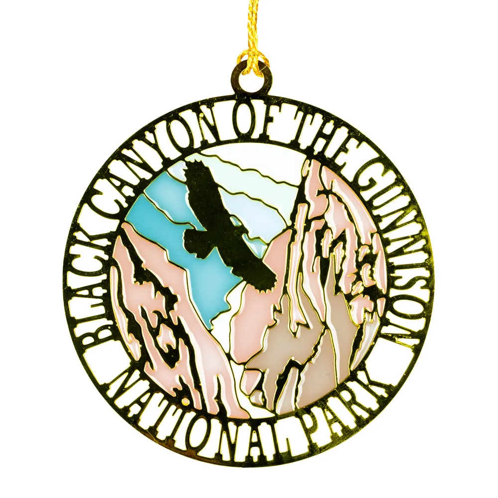 Black Canyon of the Gunnison National Park Enamel Ornament