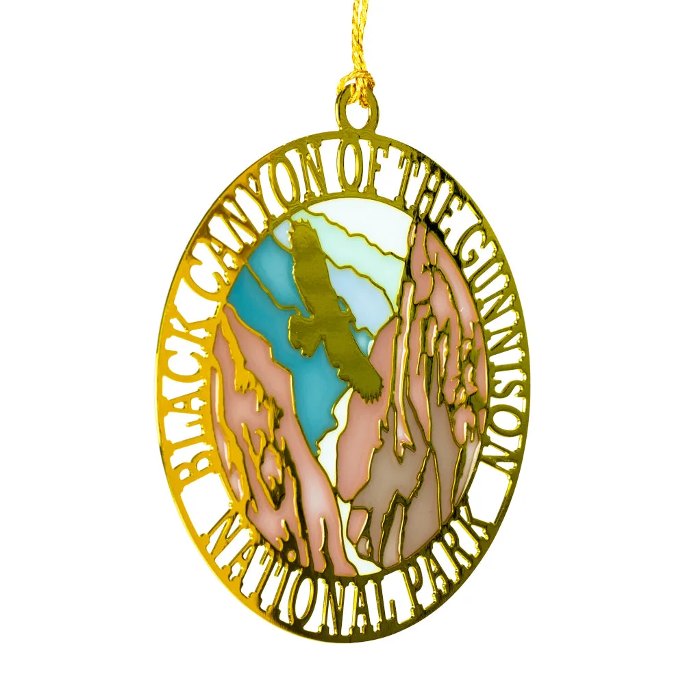 Black Canyon of the Gunnison National Park Enamel Ornament - Image 2