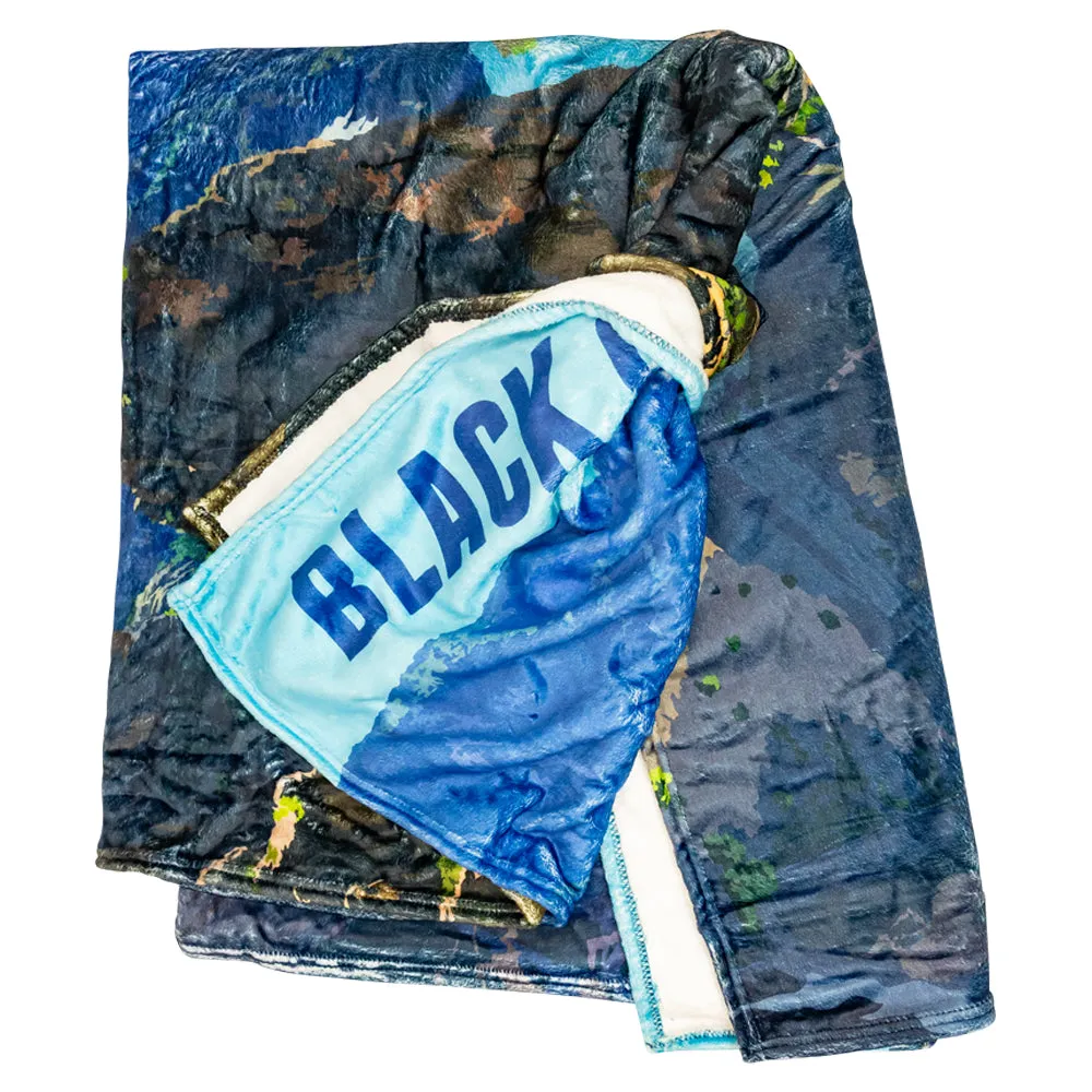 Black Canyon of the Gunnison National Park Fleece Blanket - Retro Ranger - Image 5