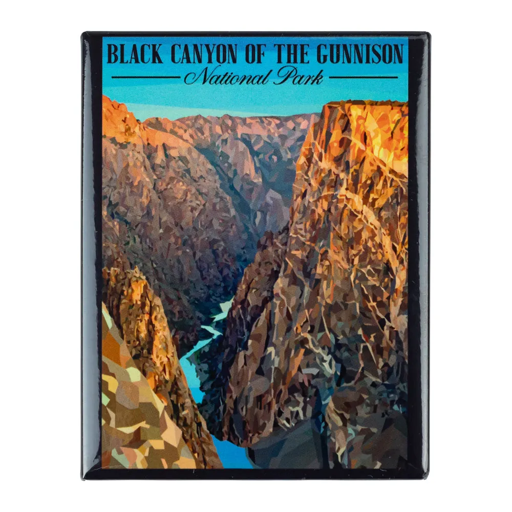 Black Canyon of the Gunnison National Park Magnet - Geometric