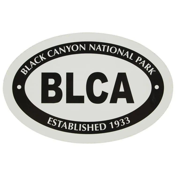 Black Canyon of the Gunnison National Park Sticker - Euro Oval