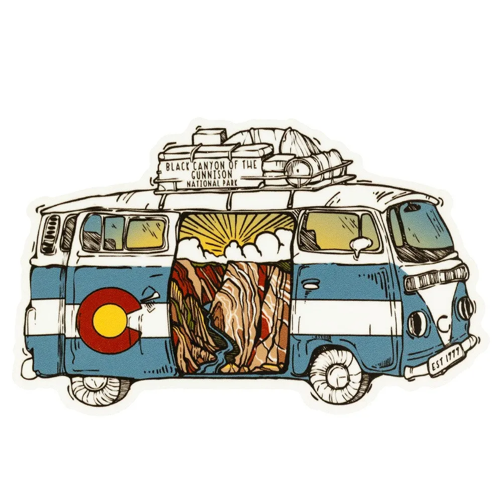 Black Canyon of the Gunnison National Park Sticker - Van Tour