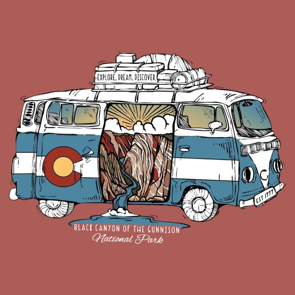 Black Canyon of the Gunnison National Park T-Shirt - Van Tour - Image 2