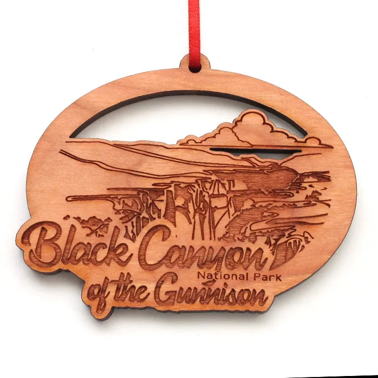 Black Canyon of the Gunnison National Park Wood Ornament