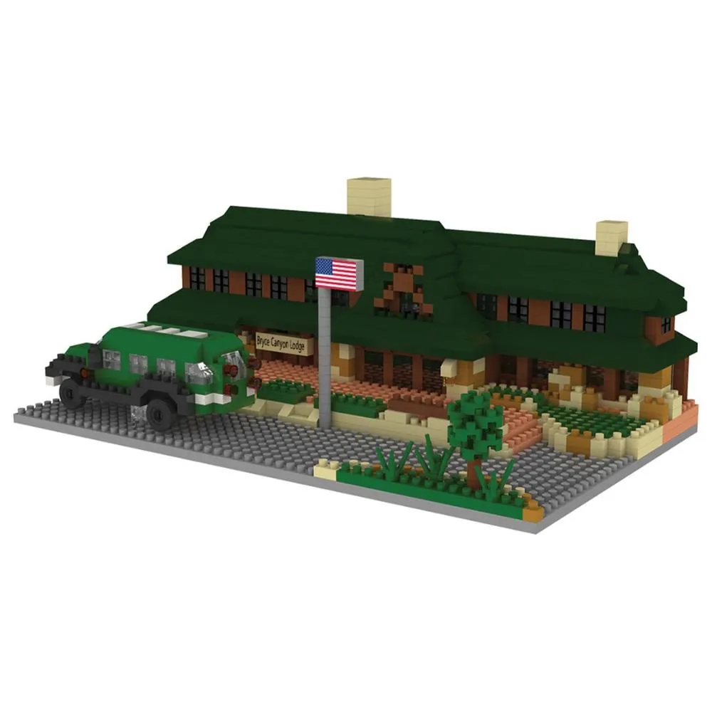 Bryce Canyon National Park Mini Block Set - Lodge - Image 3