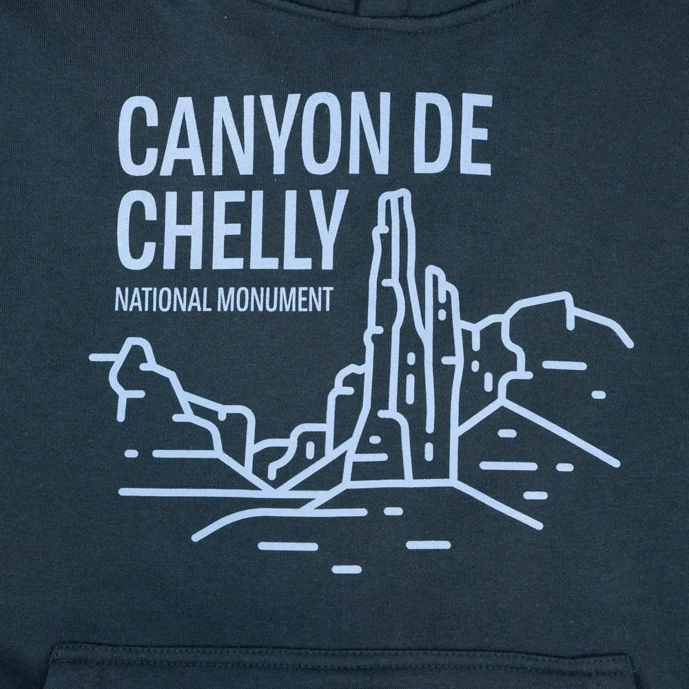 Canyon de Chelly National Monument Fleece Hoodie - Fell Logo - Image 2