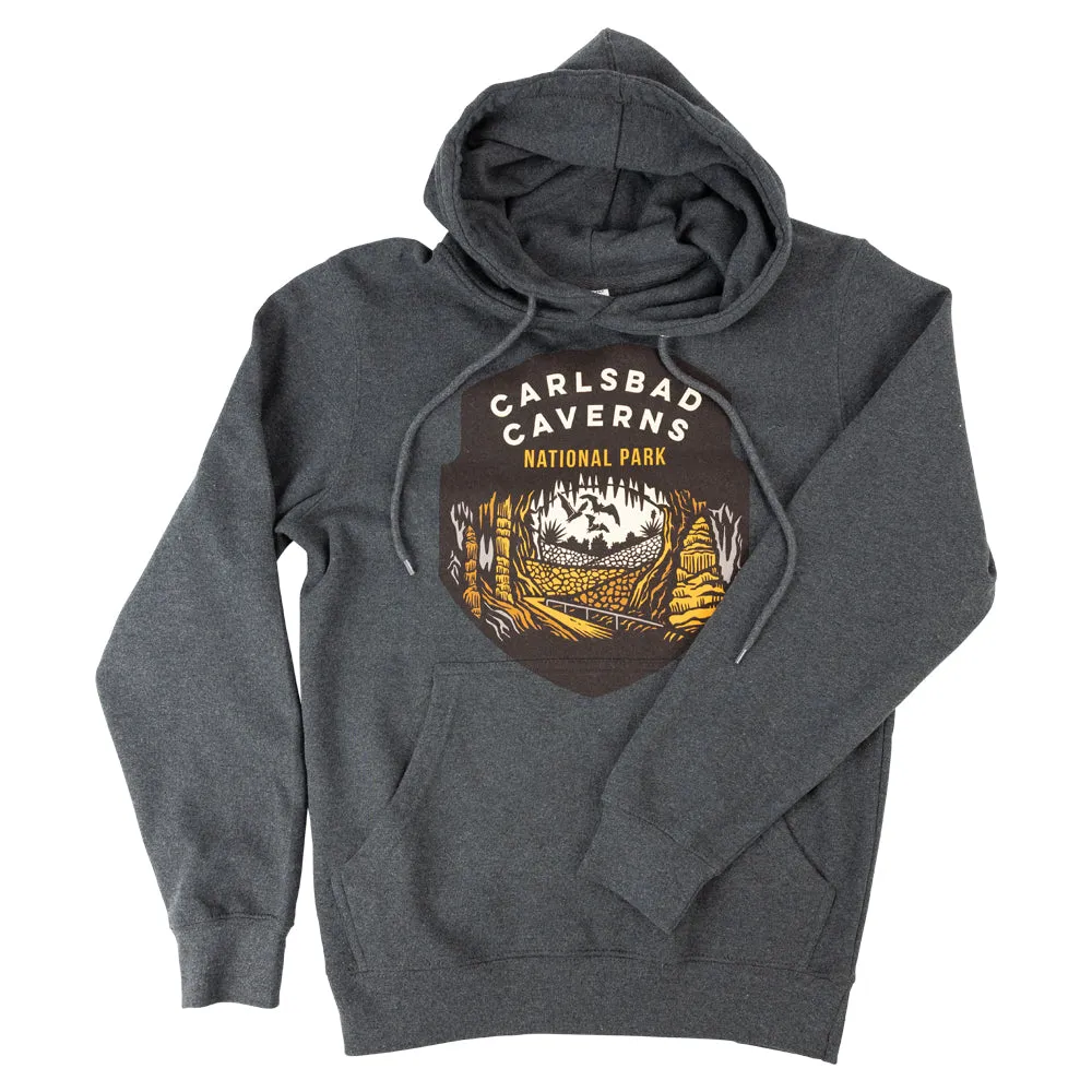 Carlsbad Caverns National Park Fleece Hoodie - Badge - Image 2