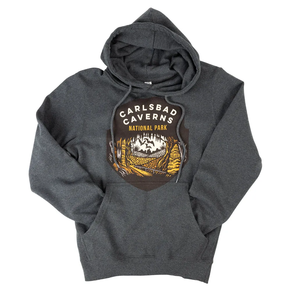 Carlsbad Caverns National Park Fleece Hoodie - Badge - Image 3