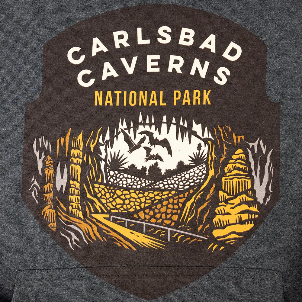 Carlsbad Caverns National Park Fleece Hoodie - Badge - Image 4