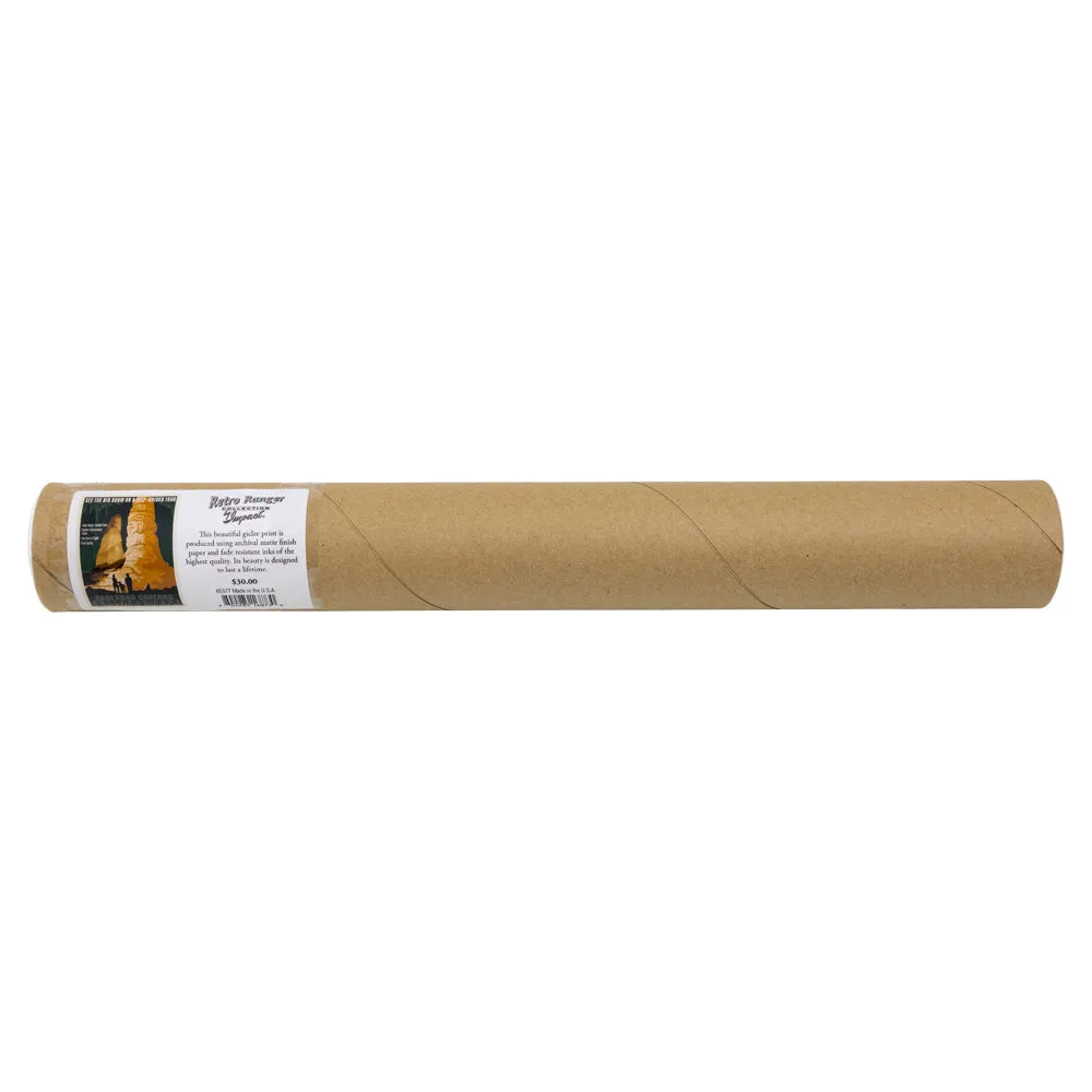 Carlsbad Caverns National Park Retro Ranger Giclee Poster - Image 2