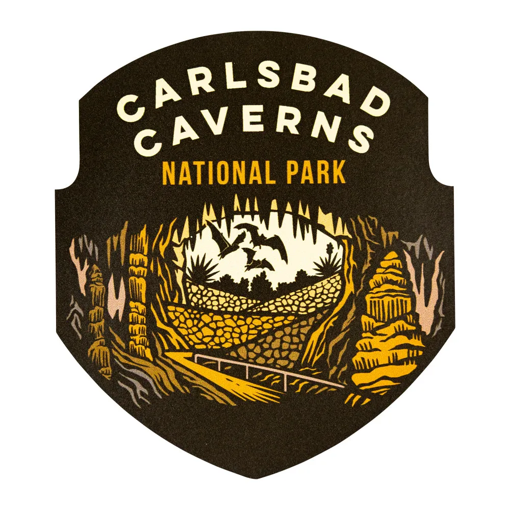 Carlsbad Caverns National Park Sticker - Badge Logo