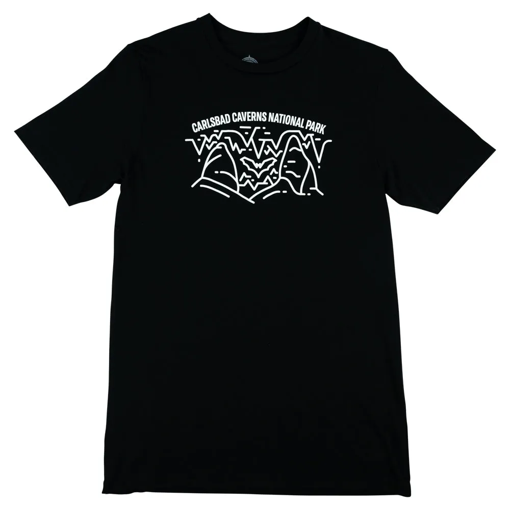 Carslbad Caverns National Park T-Shirt - Fell Logo