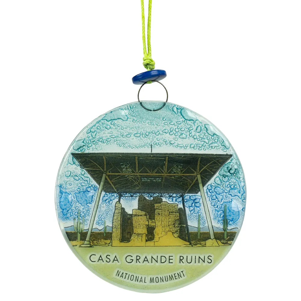 Casa Grande Ruins National Monument Recycled Glass Ornament