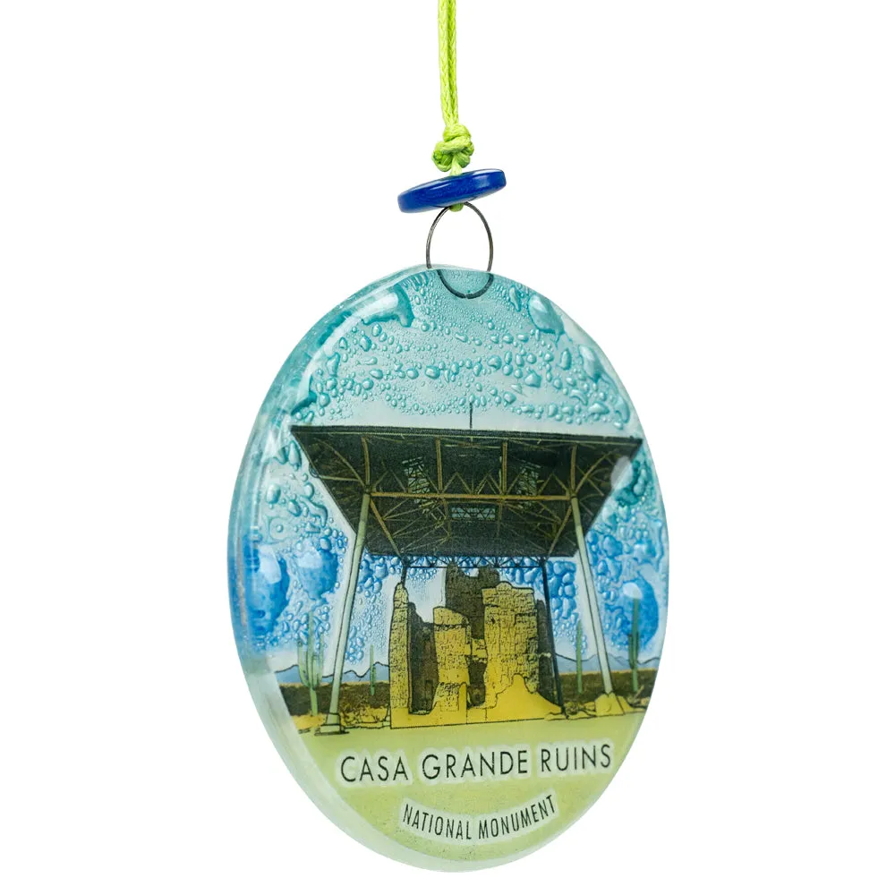 Casa Grande Ruins National Monument Recycled Glass Ornament - Image 2