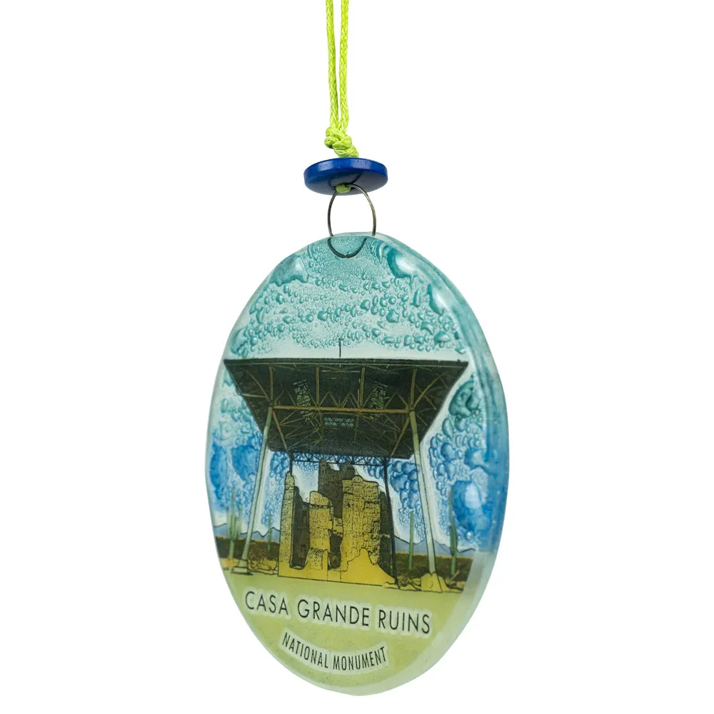 Casa Grande Ruins National Monument Recycled Glass Ornament - Image 3