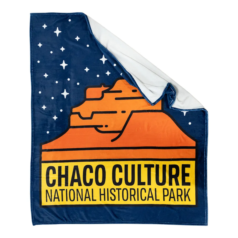Chaco Culture National Historical Park Fleece Blanket - Fell Logo - Image 2