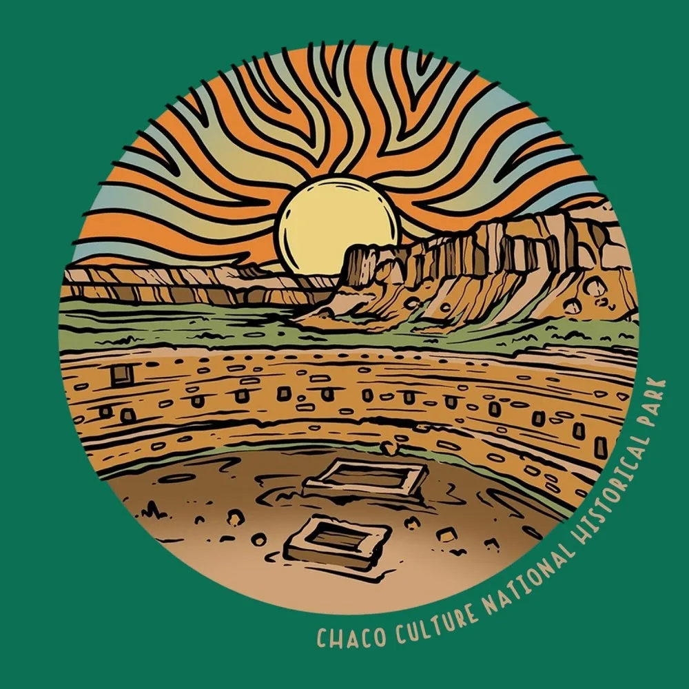 Chaco Culture National Historical Park T-Shirt - Sunset - Image 2