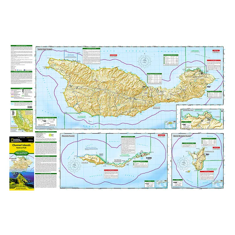 National Geographic Channel Islands National Park Map - Image 2