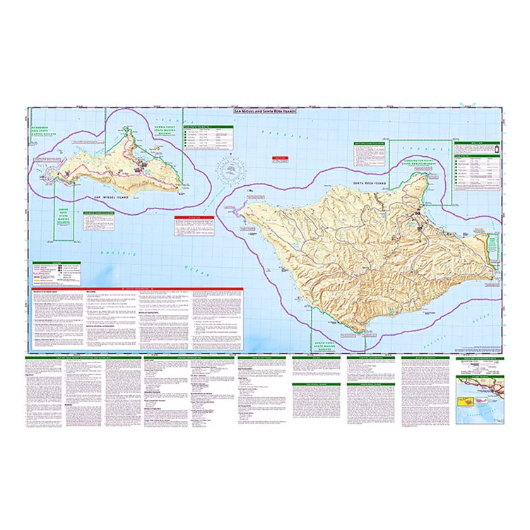 National Geographic Channel Islands National Park Map - Image 3