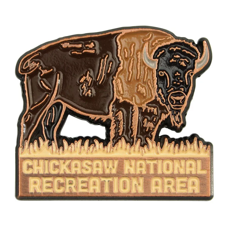 Chickasaw National Recreation Area Pin - Bison