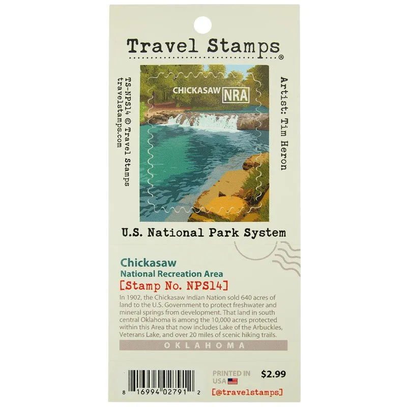 Chickasaw National Recreation Area Travel Stamp