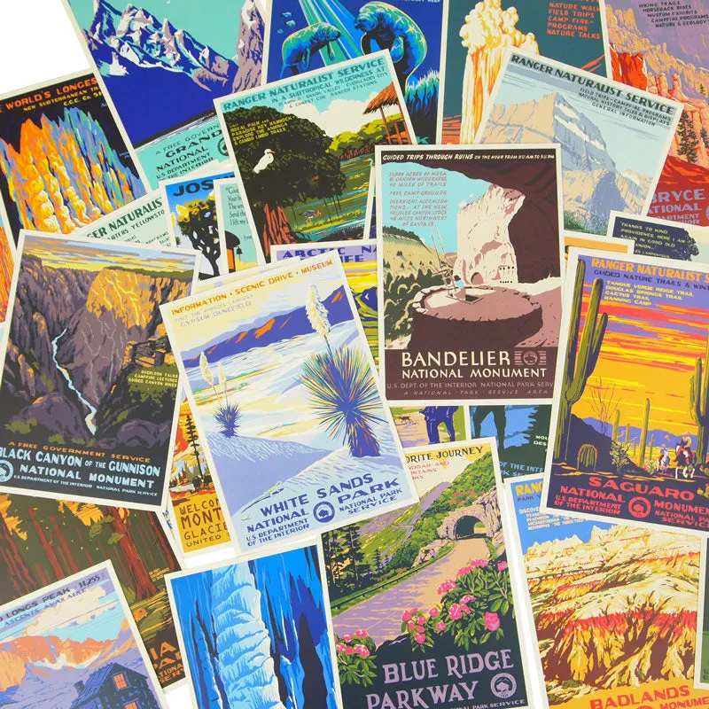 Complete WPA Style Postcard Set - Image 2