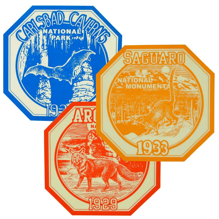 Contemporary National Park Window Sticker Set - Image 2
