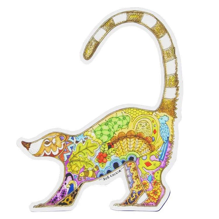 Earth Art Coati Sticker