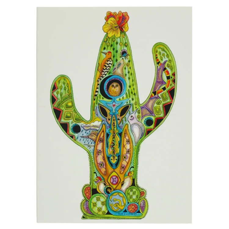 Earth Art Saguaro Cactus Notecard