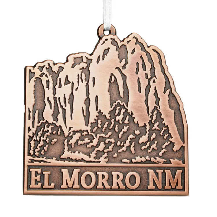 El Morro National Monument Metal Ornament - Copper Bluff