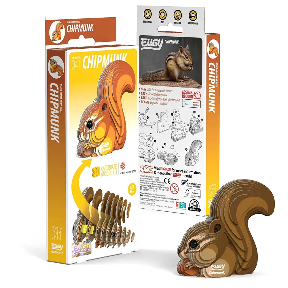Eugy Chipmunk 3D Puzzle - Image 2
