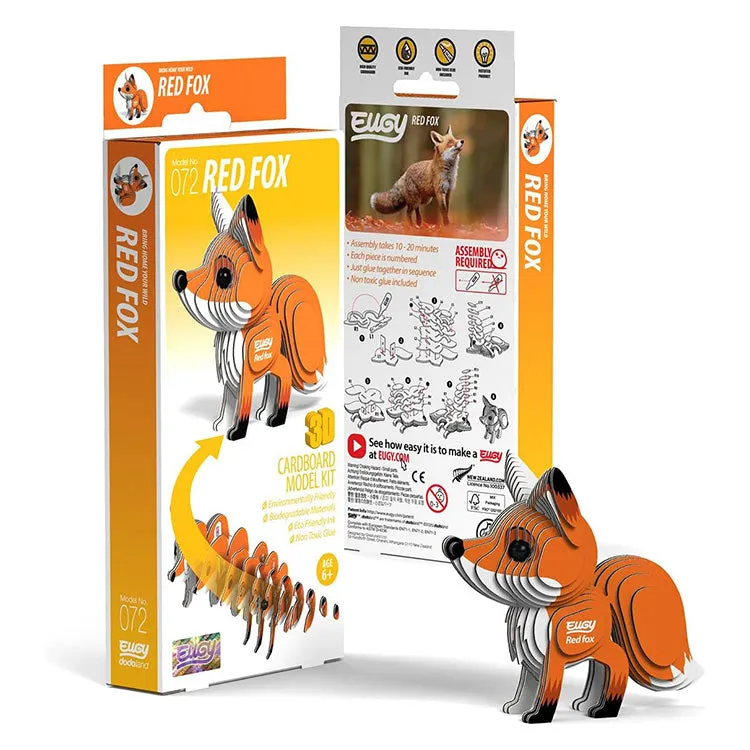 Eugy Red Fox 3D Puzzle - Image 2